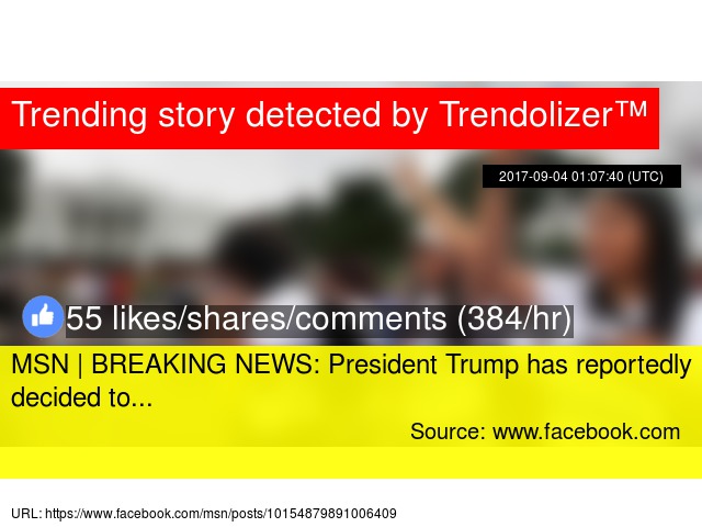msn breaking news president